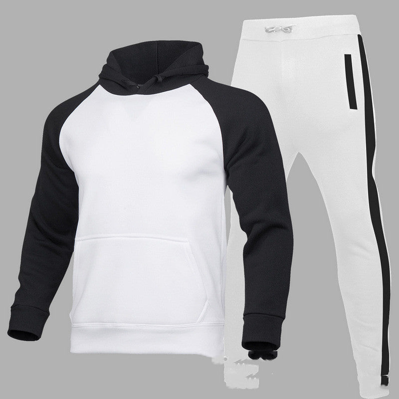 Men's Raglan Sleeve Sports Suit Stitching Sweater