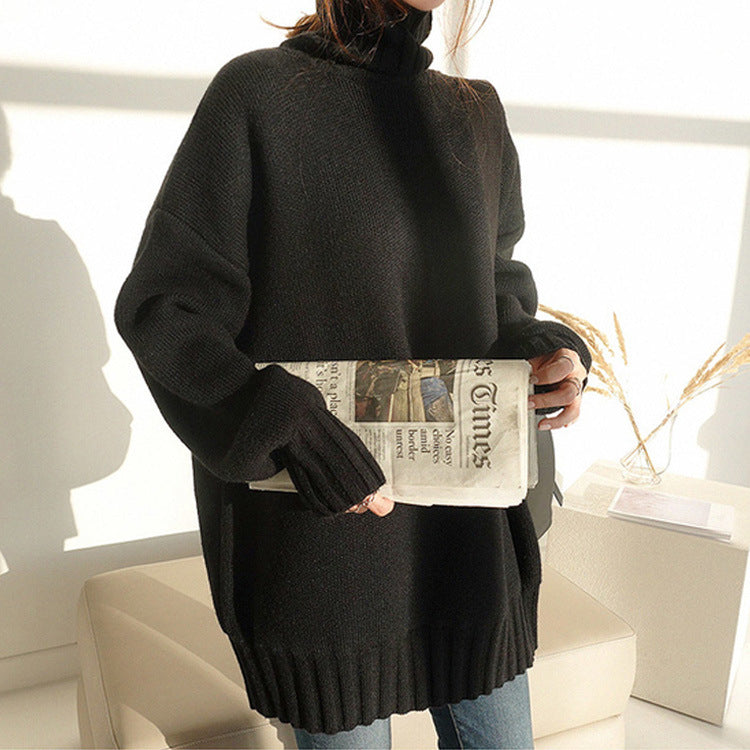 Langærmet pullover strikket top