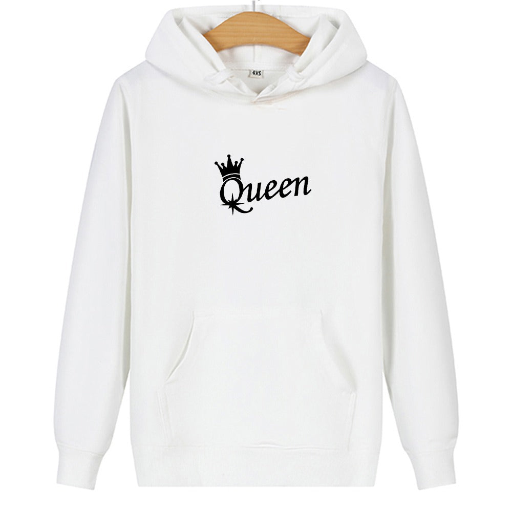 Long sleeve printed hooded sweatshirt