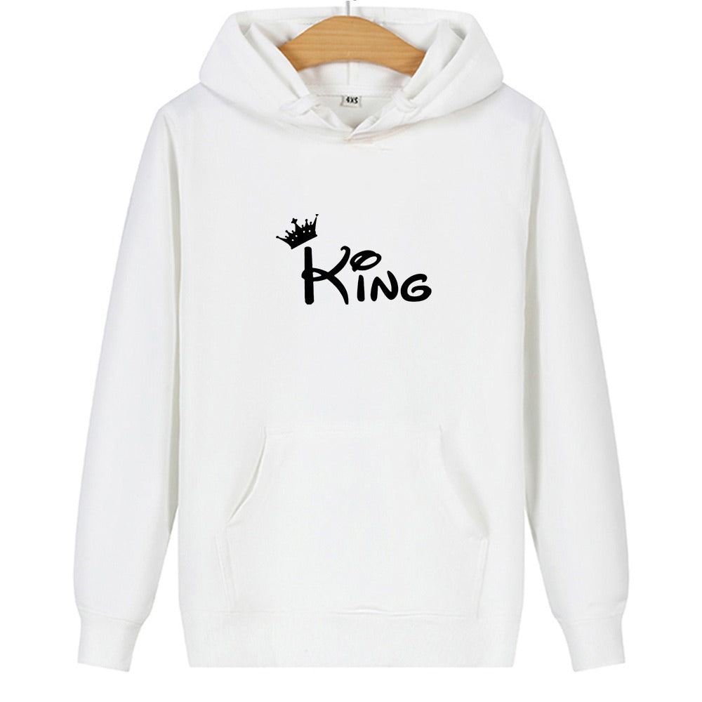 Long sleeve printed hooded sweatshirt