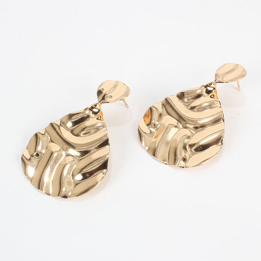 Alloy Geometric Earrings Personalized Golden Earrings