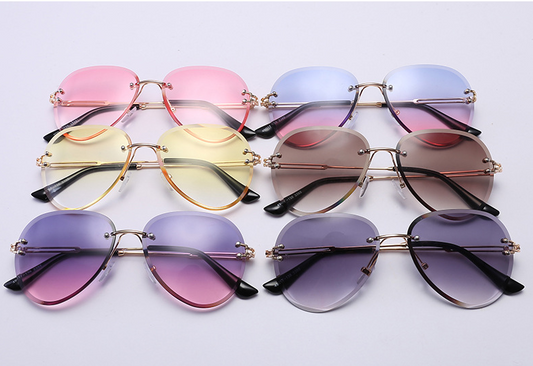 foreign trade rimless Sunglasses