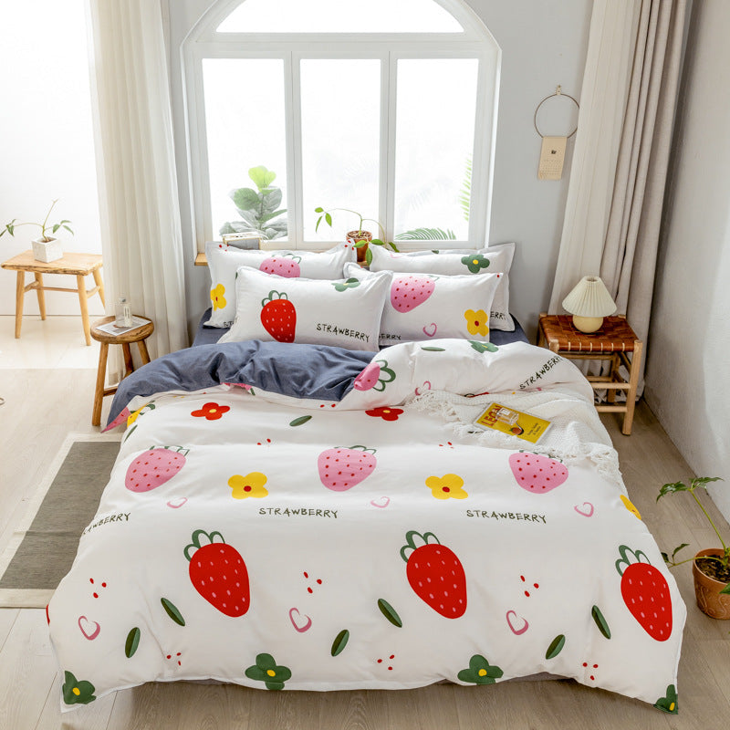 A three-piece quilt cover