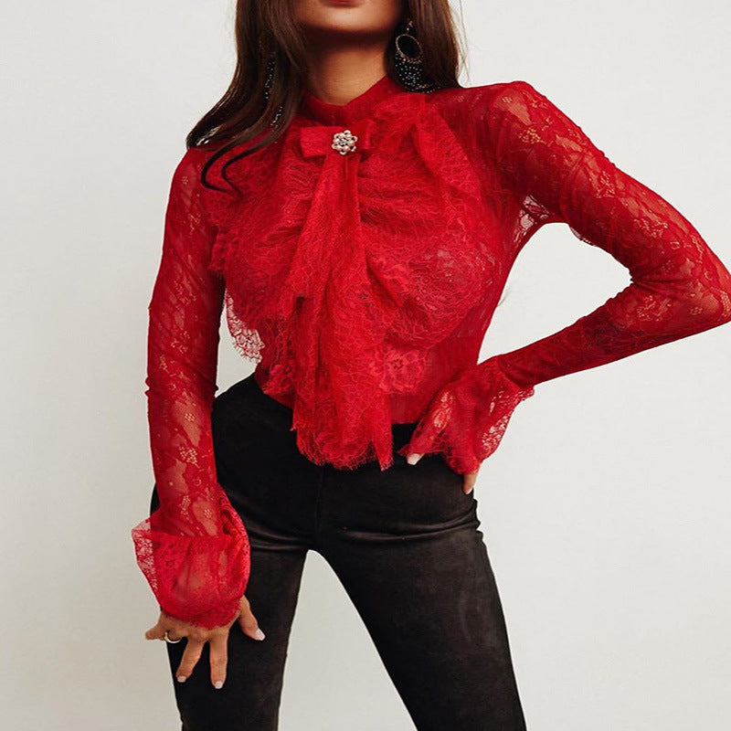 Tight lace long sleeve top