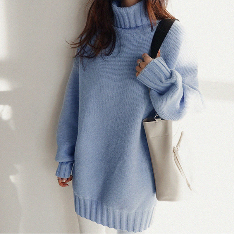 Langærmet pullover strikket top