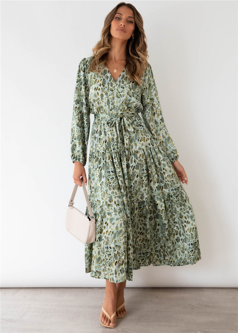 New Hot Sale Long Sleeve Long Dress