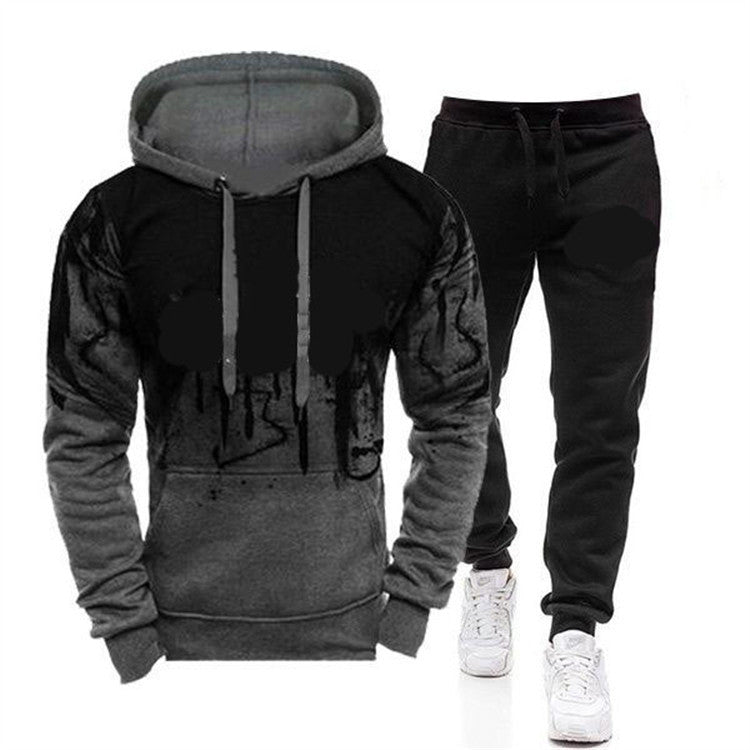 Ink printing fashion trend sweater long sleeves