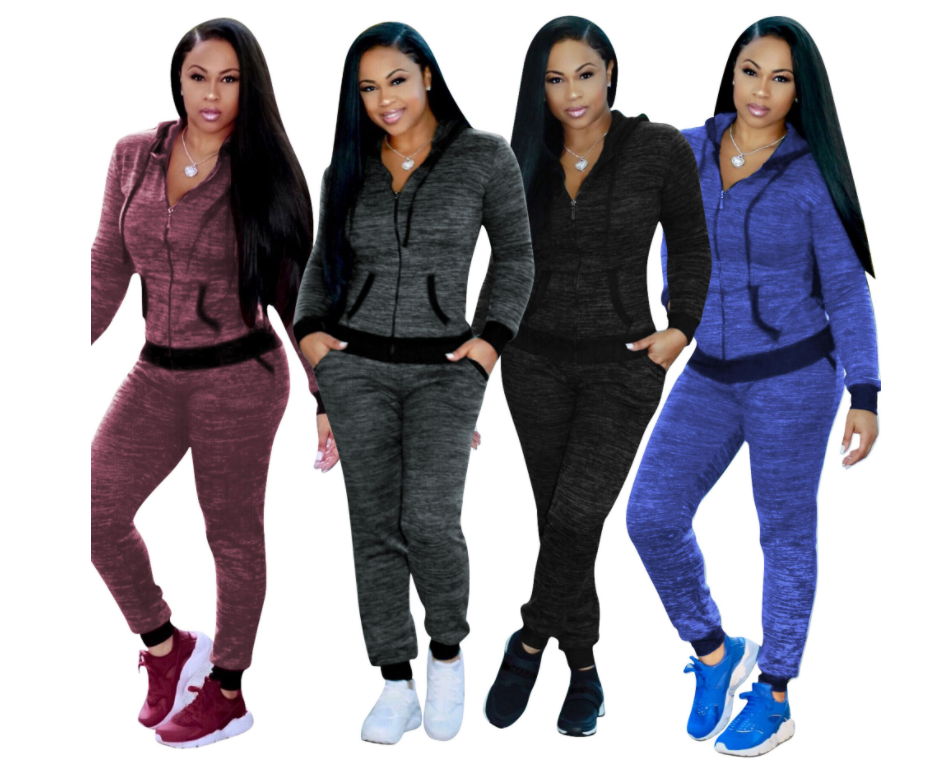 Langærmet sportsdragt