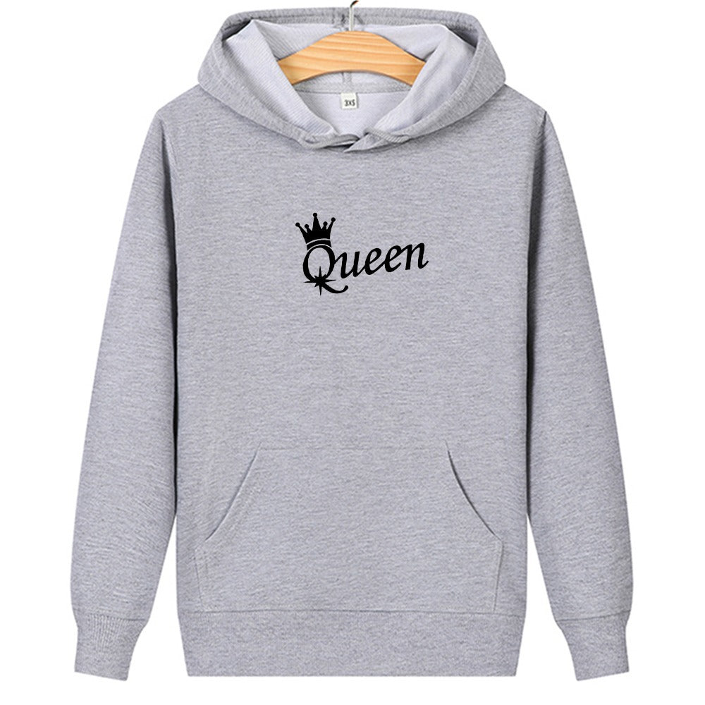 Long sleeve printed hooded sweatshirt