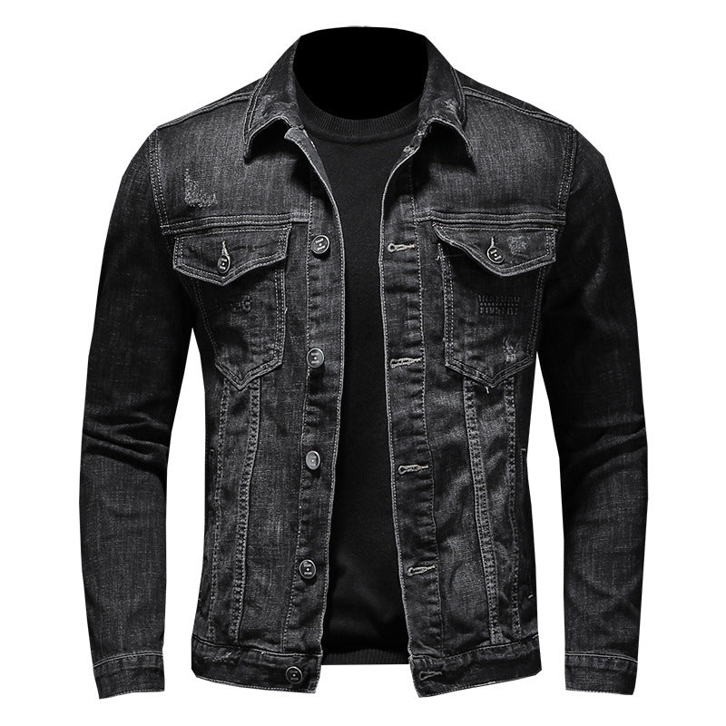 Fashionable Men's Retro Slim Denim Shirt