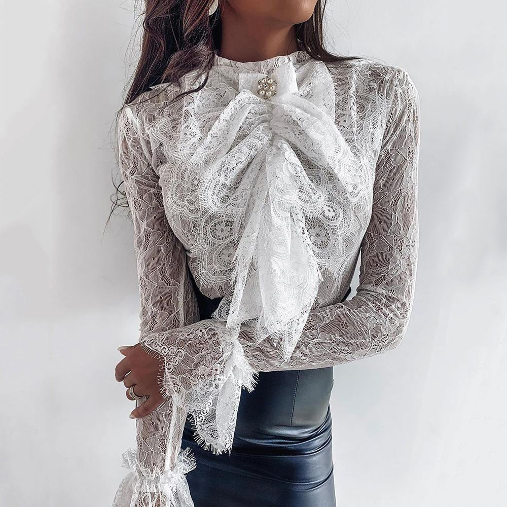 Tight lace long sleeve top