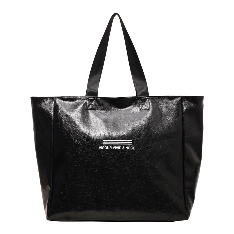 Large Capacity Tote Bag Women Fashion Versatile Solid Shoulder Bags Waterproof Designer Luxury Handbag Trend Personalized Travel Bag