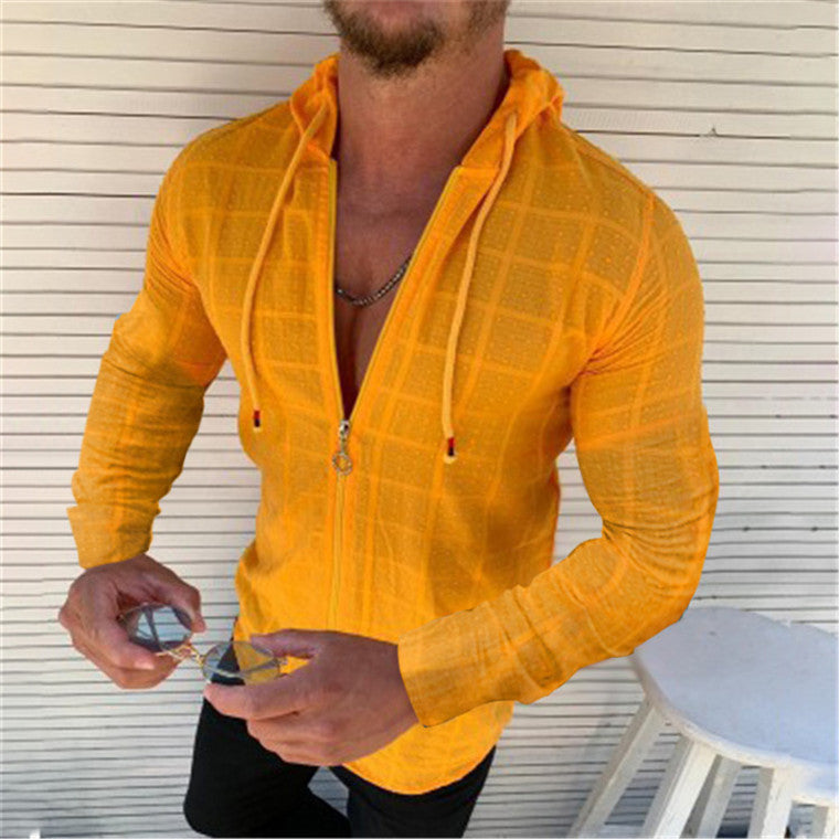 Langærmet slim T-shirt
