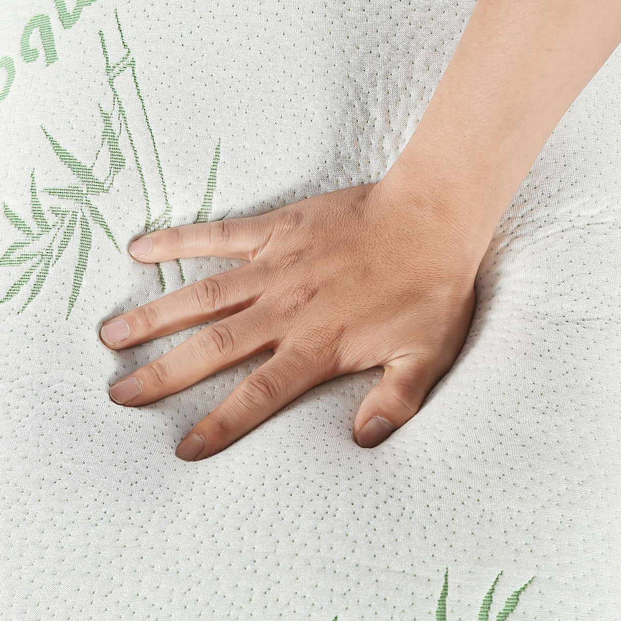 2Pcs Or 1Pcs Bamboo Memory Foam Pillow Hypoallergenic Bed Pillow For Head Neck Rest Sleeping Shredded Pillow Washable Cover Queen Size Pillow