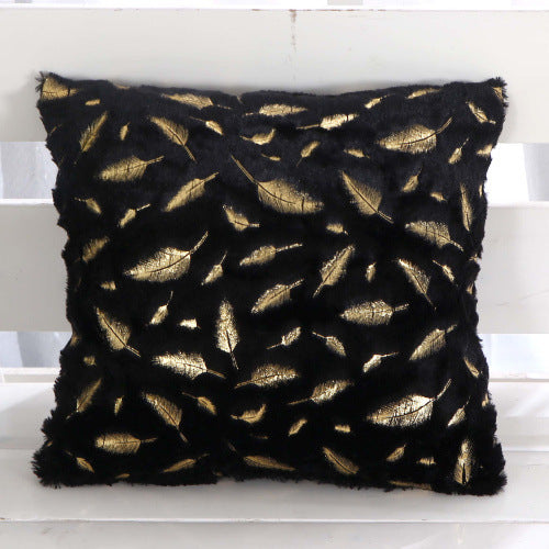 Sofa Plush Bronzing Cushion Solid Color Pillow Bay Window Suitable
