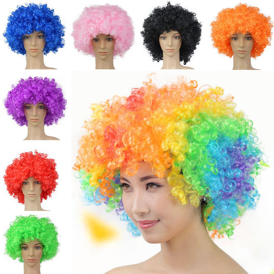 New Afro Rainbow Color Wig Head Cover