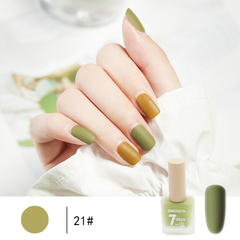 Frosted No-baging Hurtigtørrende Nude Mat Neglelak