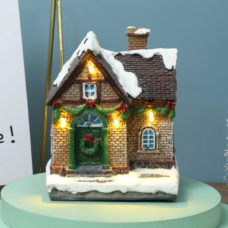 Glowing Small House Decoration Christmas Ornament