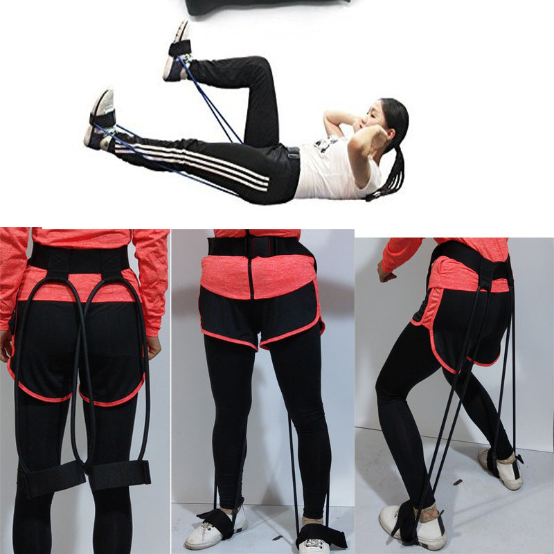 Latexmateriale Yoga Fitness Bælte Fodpedal Spændingsreb Hjemmetræning Fitnessudstyr Hjemmetræningsmodstandsbånd
