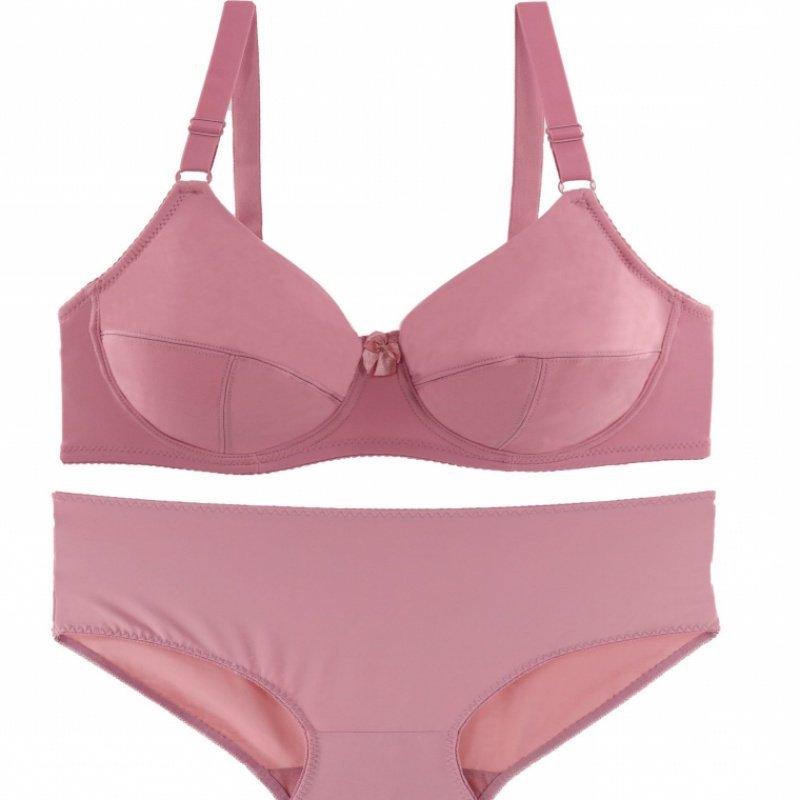 Ultra-thin Bra Suits Fat Lady Briefs Set