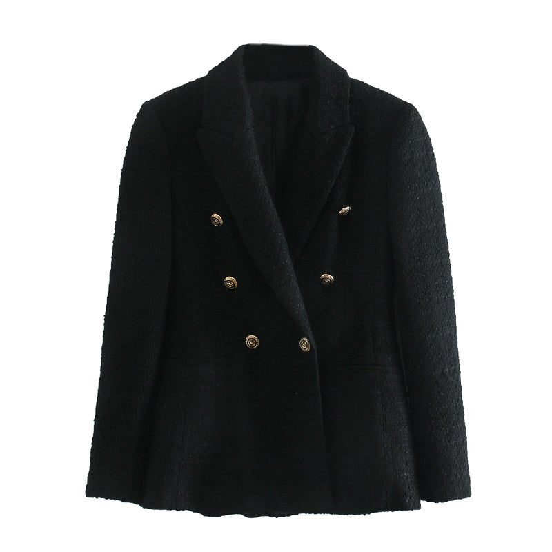 Dame efterår Texture Slim Fit Blazer