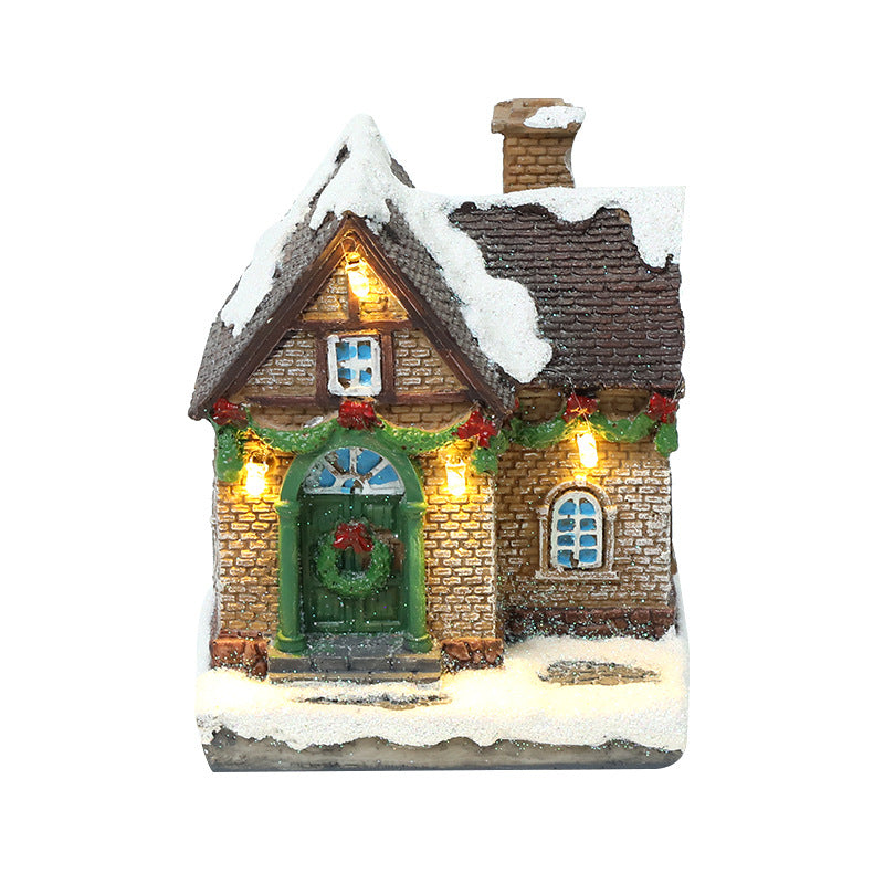 Glowing Small House Decoration Christmas Ornament