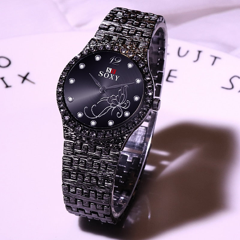Flower Butterfly Exquisite Casual Ladies Watch Female Clock