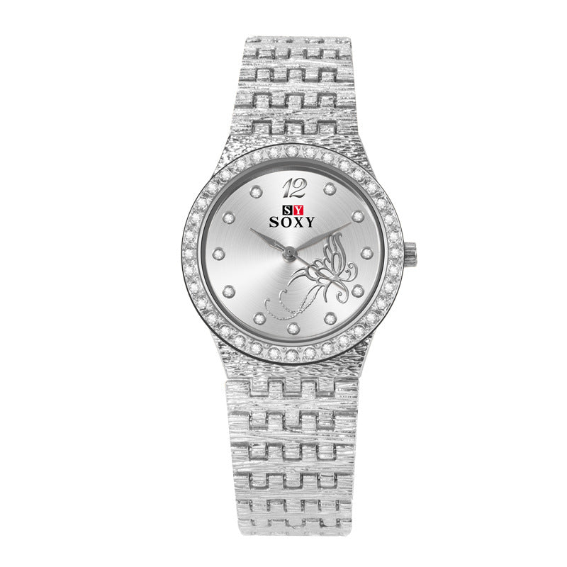 Flower Butterfly Exquisite Casual Ladies Watch Female Clock