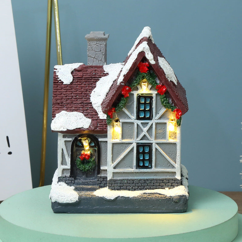 Glowing Small House Decoration Christmas Ornament