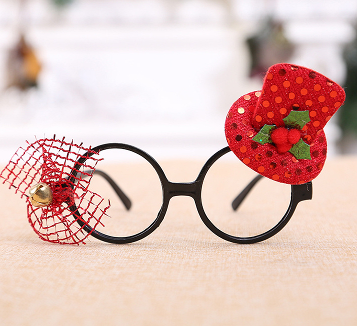 Explosion Christmas plastic round frame Christmas ball cute decorations show props