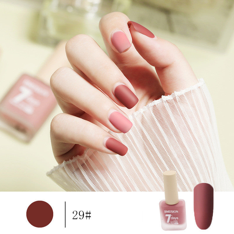 Frosted No-baging Hurtigtørrende Nude Mat Neglelak