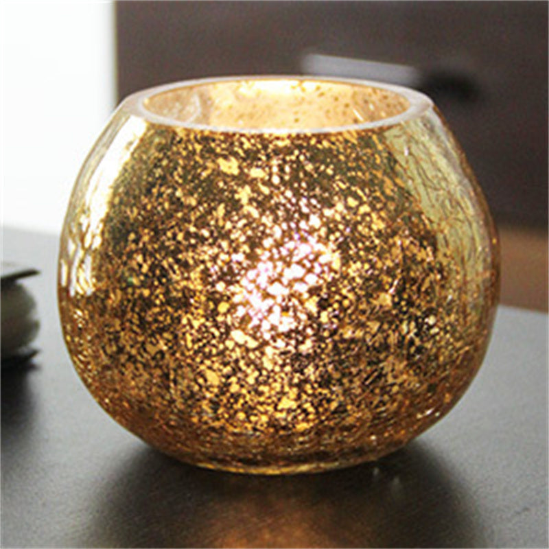 Christmas Glass Ball Candle Holder Decoration