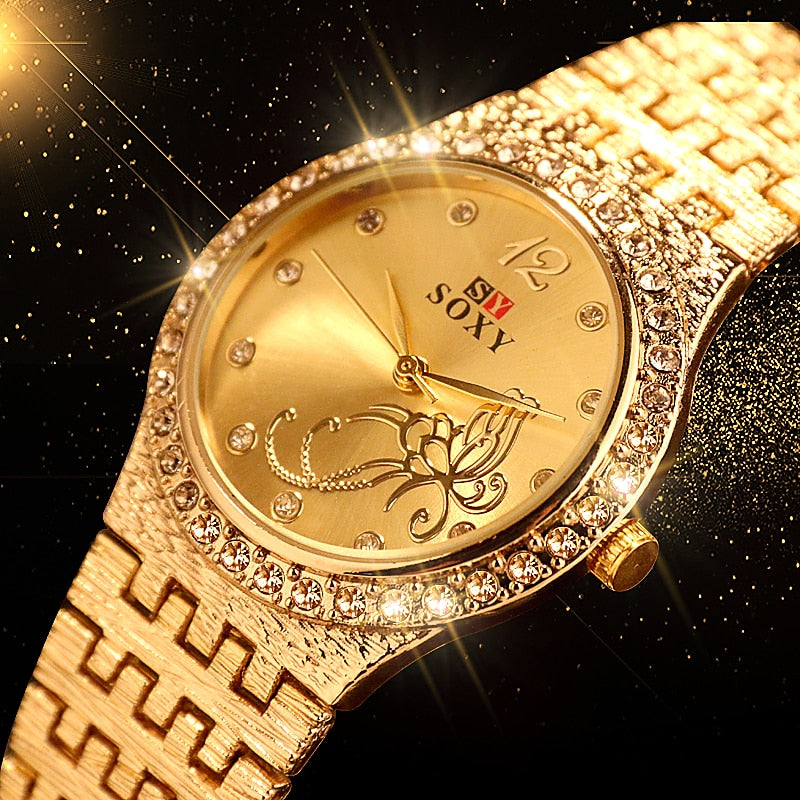 Flower Butterfly Exquisite Casual Ladies Watch Female Clock