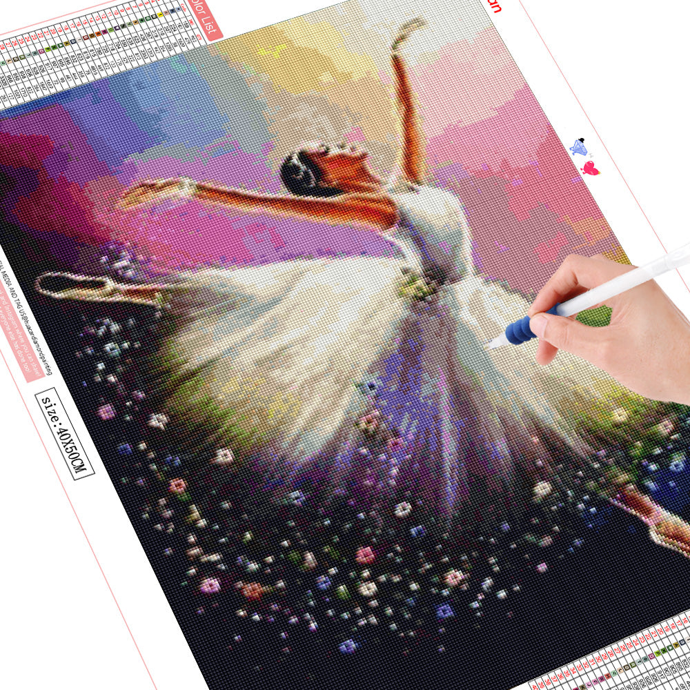 Female Dancer Diamond Painting Embroidery Craft Kit