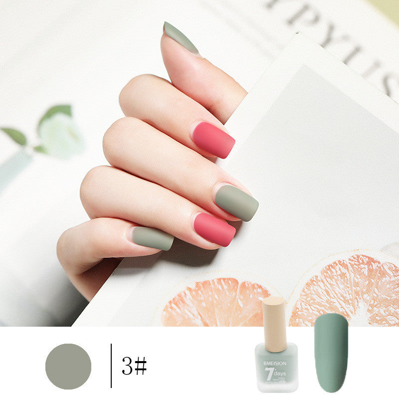 Frosted No-baging Hurtigtørrende Nude Mat Neglelak