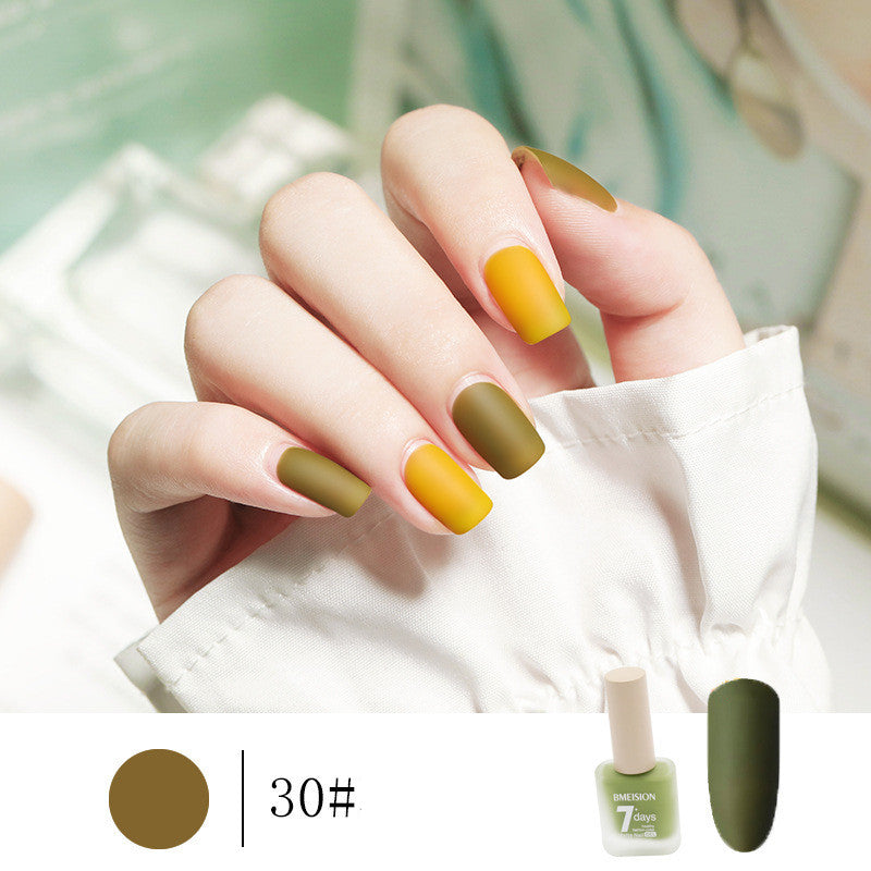 Frosted No-baging Hurtigtørrende Nude Mat Neglelak