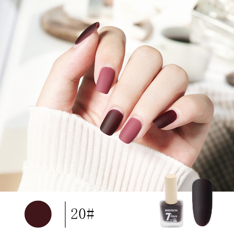 Frosted No-baging Hurtigtørrende Nude Mat Neglelak