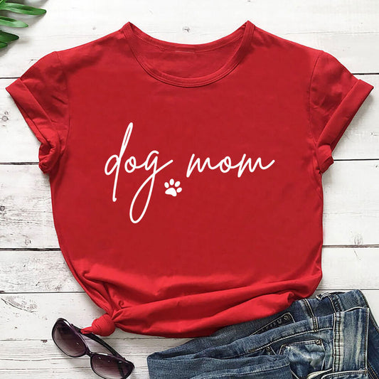 Mother's Day Round Neck Short Sleeve T-Shirt