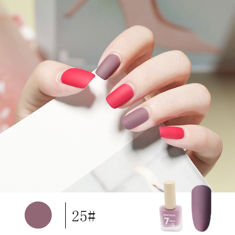 Frosted No-baging Hurtigtørrende Nude Mat Neglelak