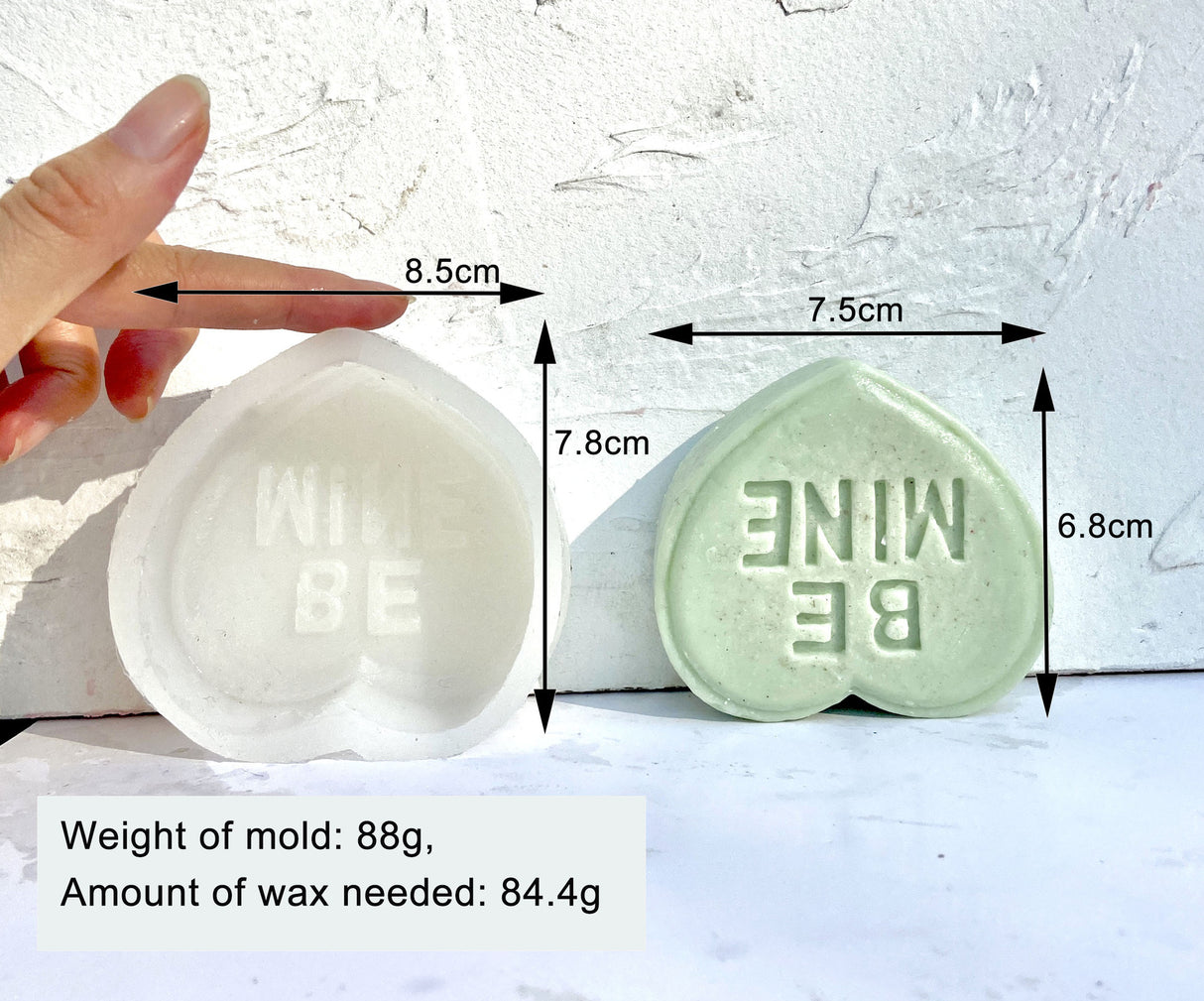 DIY Valentine's Day 3D Love Scented Candle Silicone Mold