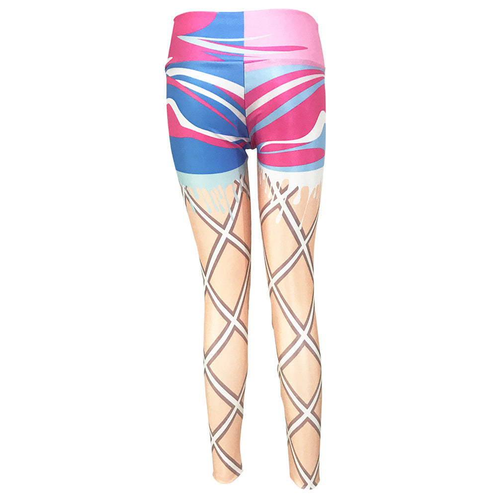 Elastiske træningstights Gym Yoga Slim Leggings