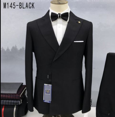 男士毛邊設計高品質墊肩西裝外套