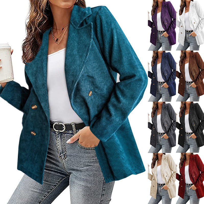 New Style Solid Color Jacket Blazer For Autumn And Winter