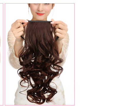 短髮馬尾假髮女孩辮子和領帶