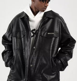 American Retro Biker's PU Leather Jacket For Men And Women