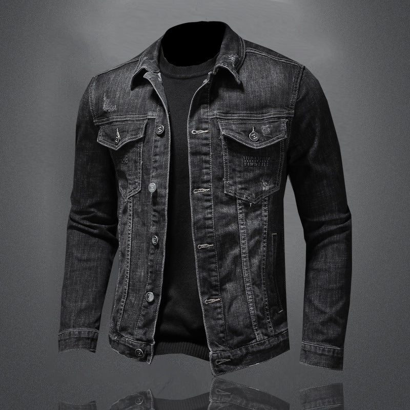 Fashionable Men's Retro Slim Denim Shirt