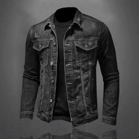 Fashionable Men's Retro Slim Denim Shirt