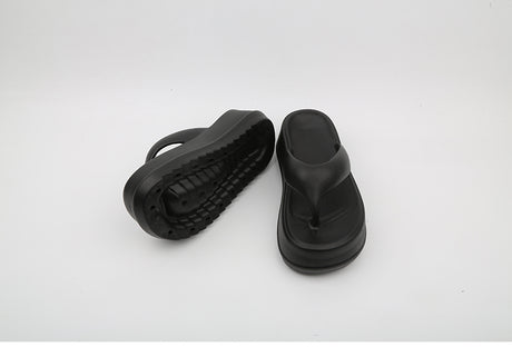 Thick Soled Flip-flops For Female Summer Wear Small High Heel Sandals