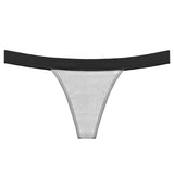 Women Breathable Cotton Thong Period Underwear Low Rise Briefs