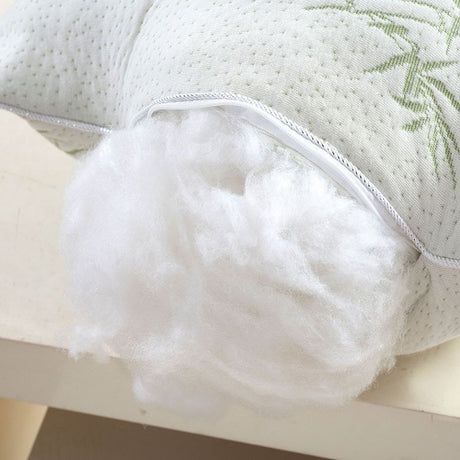 New bamboo fiber feather velvet pillow super soft three-dimensional pillow hotel hotel student single pillow